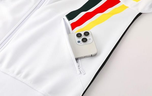 2024 Germany White Full Zipper Jacket +Long Pants - Image 6