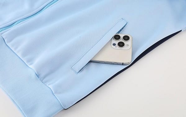 2024 France Light Blue Full Zipper Jacket +Long Pants - Image 7