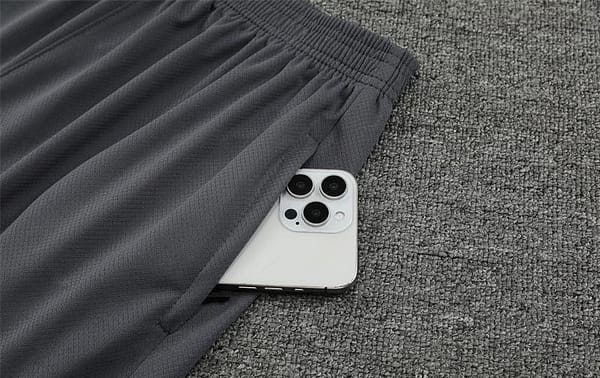 24/25 PSG Grey Short Sleeve Jersey+Shorts - Image 3