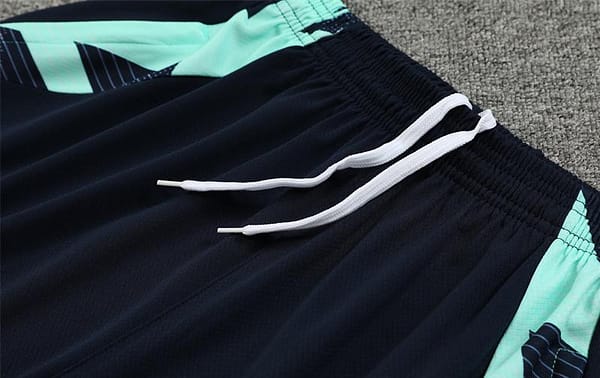 24/25 Real Madrid Lake Blue Short Sleeve Jersey+Shorts - Image 2