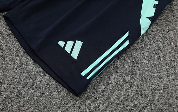 24/25 Real Madrid Lake Blue Short Sleeve Jersey+Shorts - Image 4