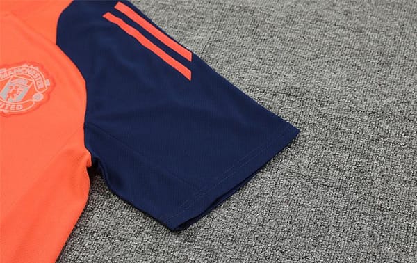 24/25 Manchester United Orange Short Sleeve Jersey+Shorts - Image 9