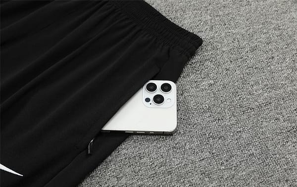 Player Version 2024 France Black Half Zipper Jacket+Long Pants - Image 5