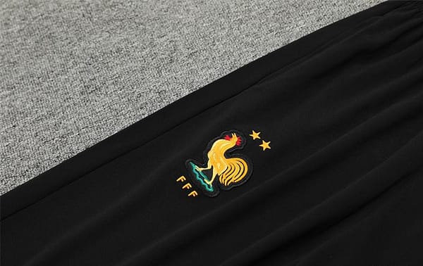 Player Version 2024 France Black Half Zipper Jacket+Long Pants - Image 7