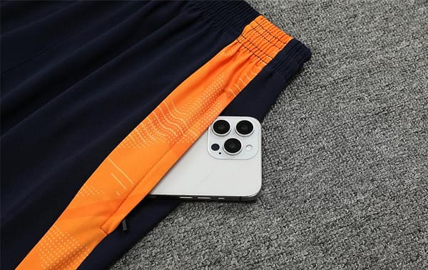 24/25 Real Madrid Light Blue/Orange Half Zipper Jacket+Long Pants - Image 4