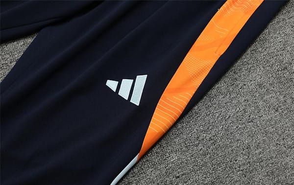 24/25 Real Madrid Light Blue/Orange Half Zipper Jacket+Long Pants - Image 5