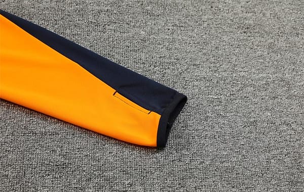 24/25 Real Madrid Light Blue/Orange Half Zipper Jacket+Long Pants - Image 11