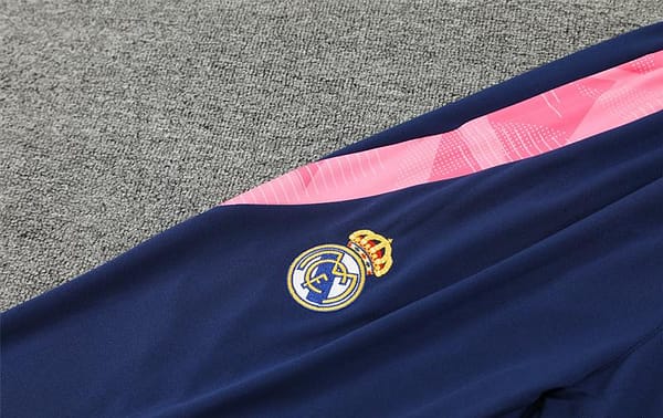24/25 Real Madrid Navy Dragon Half Zipper Jacket+Long Pants - Image 6