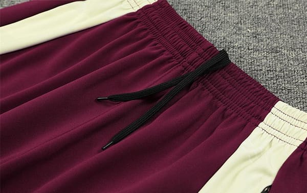 24/25 Bayern Munich Wine Half Zipper Jacket+Long Pants - Image 3