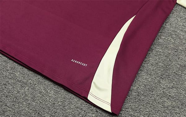 24/25 Bayern Munich Wine Half Zipper Jacket+Long Pants - Image 9