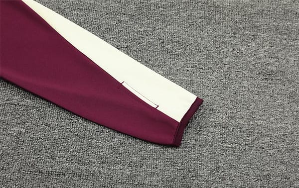 24/25 Bayern Munich Wine Half Zipper Jacket+Long Pants - Image 10