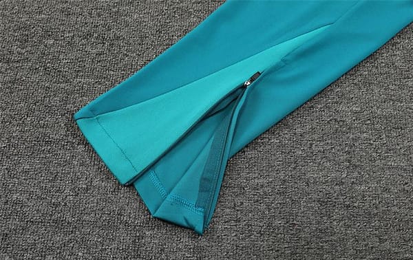 2024 Portugual White Half Zipper Jacket+Long Pants - Image 2