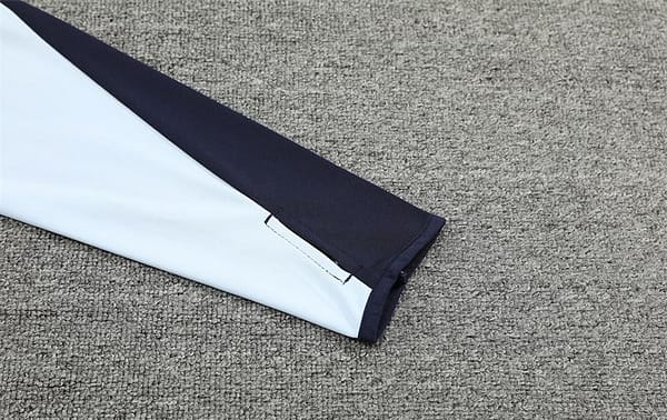 24/25 Real Madrid White/Navy Half Zipper Jacket+Long Pants - Image 10
