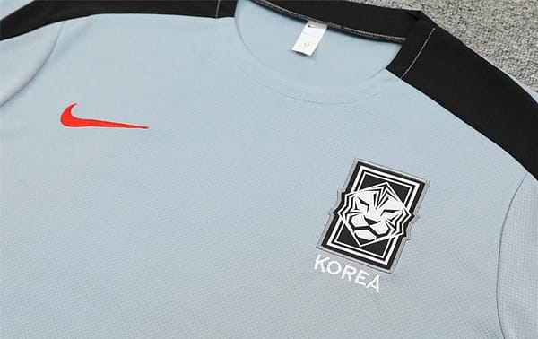2024 South Korea Grey Short Sleeve Jersey+Shorts - Image 10