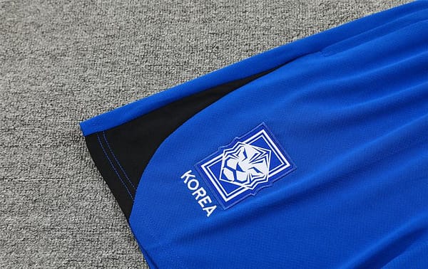 2024 South Korea Blue Short Sleeve Jersey+Shorts - Image 5