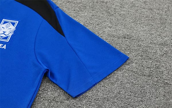 2024 South Korea Blue Short Sleeve Jersey+Shorts - Image 9