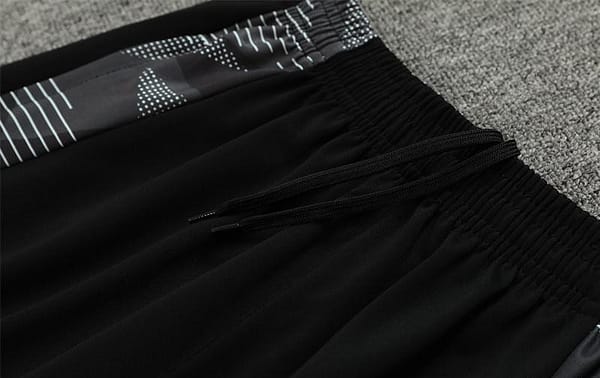 2024 Algeria Black Half Zipper Jacket+Long Pants - Image 3