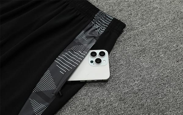 2024 Algeria Black Half Zipper Jacket+Long Pants - Image 5