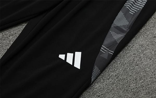 2024 Algeria Black Half Zipper Jacket+Long Pants - Image 6