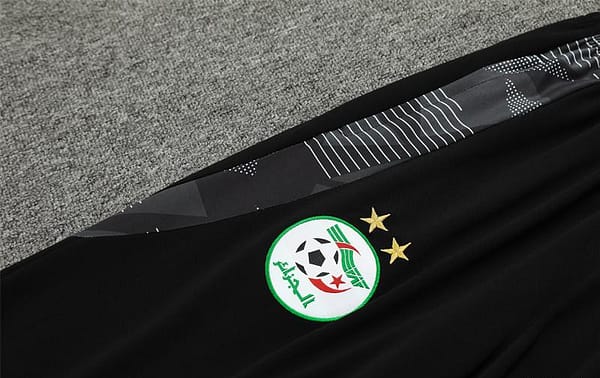 2024 Algeria Black Half Zipper Jacket+Long Pants - Image 7