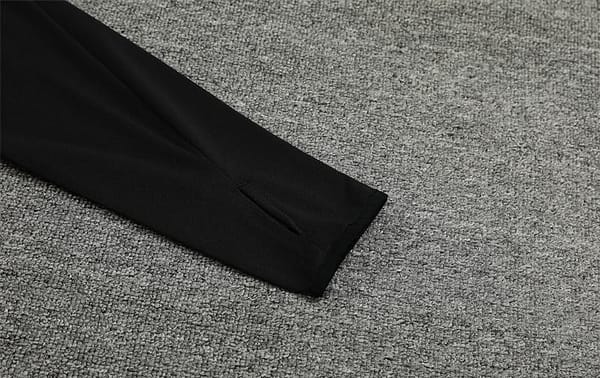 2024 Algeria Black Half Zipper Jacket+Long Pants - Image 12