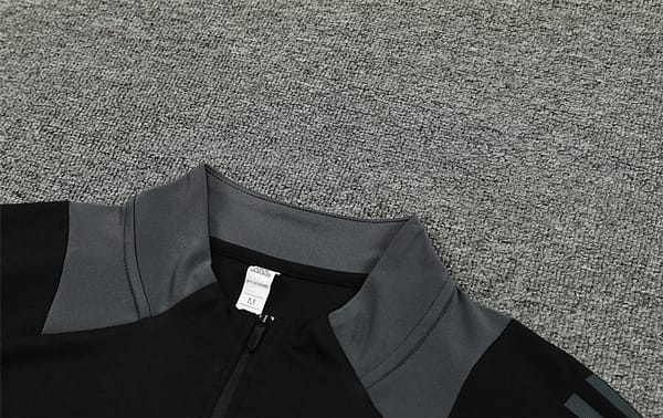 2024 Algeria Black Half Zipper Jacket+Long Pants - Image 14