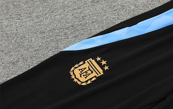 2024 Argentina Black Half Zipper Jacket+Long Pants - Image 6