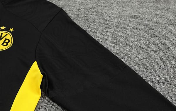 24/25 Borussia Dortmund Black Half Zipper Jacket+Long Pants - Image 10