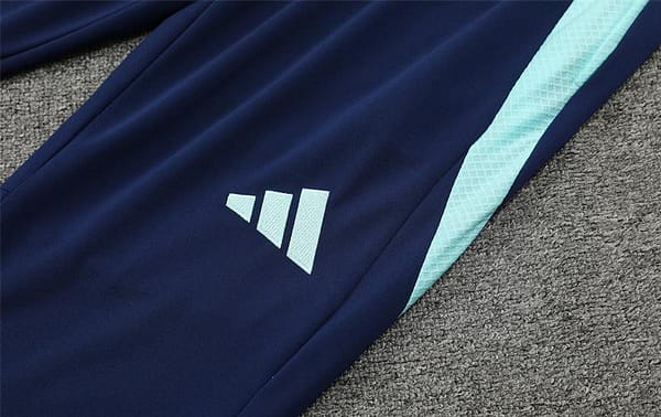 24/25 Arsenal Blue Half Zipper Jacket+Long Pants - Image 4