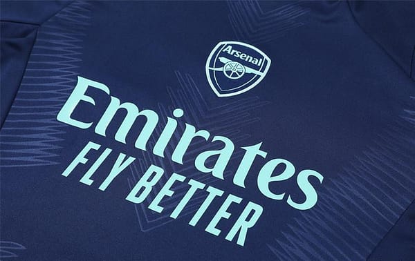 24/25 Arsenal Blue Half Zipper Jacket+Long Pants - Image 10