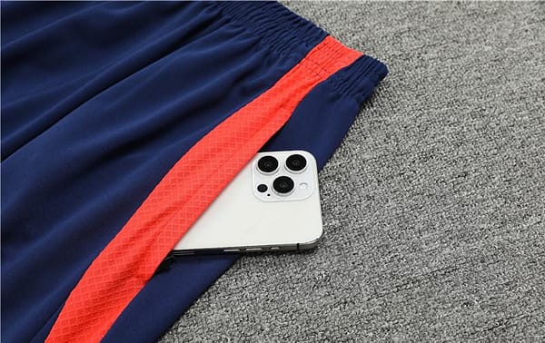 24/25 Manchester United Orange/Navy Half Zipper Jacket+Long Pants - Image 4