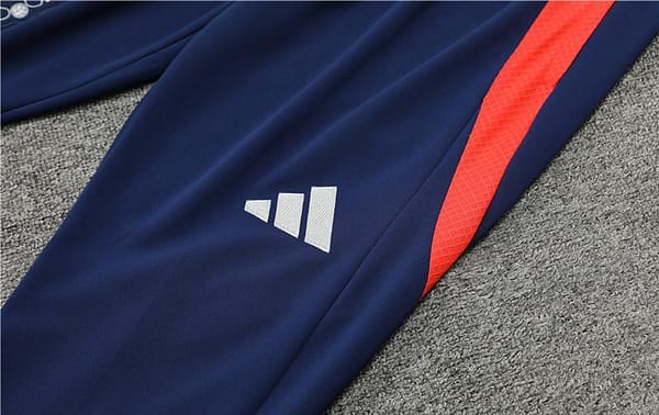 24/25 Manchester United Orange/Navy Half Zipper Jacket+Long Pants - Image 5
