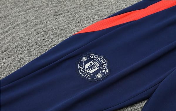 24/25 Manchester United Orange/Navy Half Zipper Jacket+Long Pants - Image 6