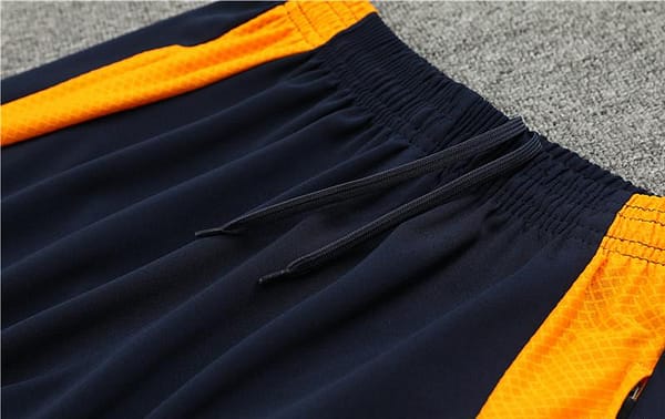 24/25 Real Madrid Light Blue/Navy/Orange Half Zipper Jacket+Long Pants - Image 3