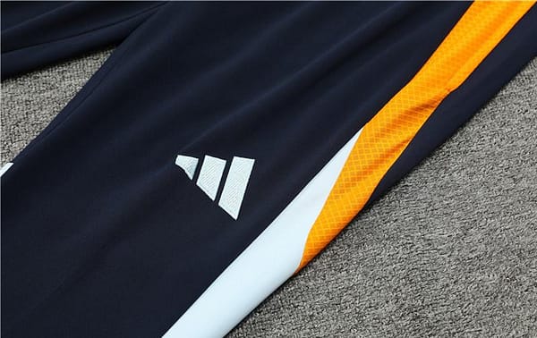 24/25 Real Madrid Light Blue/Navy/Orange Half Zipper Jacket+Long Pants - Image 5