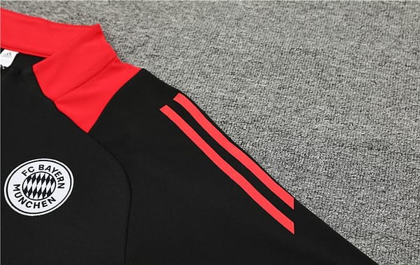 24/25 Bayern Munich Black Half Zipper Jacket+Long Pants - Image 11