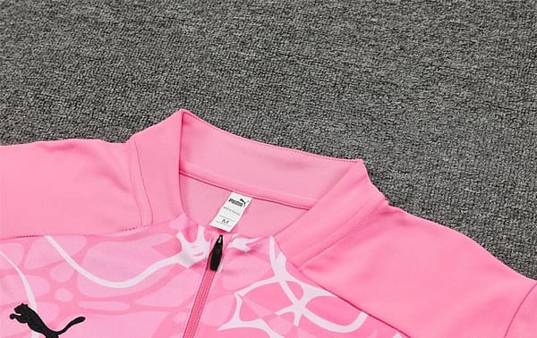 24/25 Manchester City Pink Half Zipper Jacket+Long Pants - Image 13
