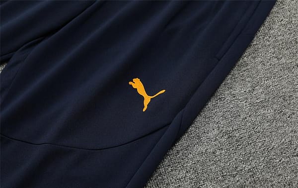 24/25 Olympique Marseille Navy Orange Zipper Jacket+Long Pants - Image 4