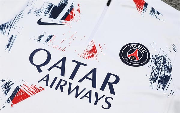 24/25 PSG White Camouflage Navy Half Zipper Jacket+Long Pants - Image 10