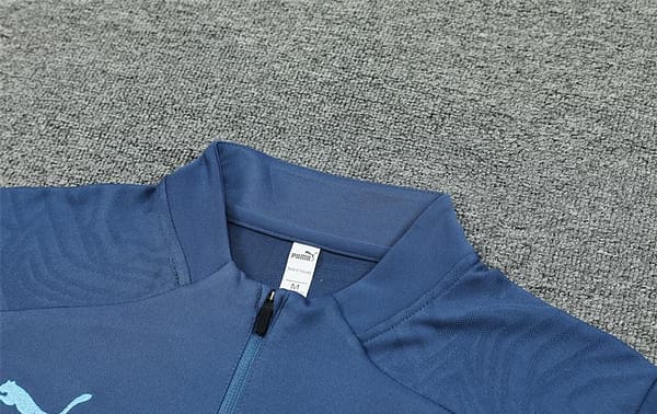 24/25 Manchester City Blue Half Zipper Jacket+Long Pants - Image 15