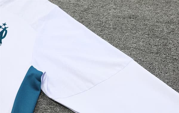 24/25 Olympique Marseille White Half Zipper Jacket+Long Pants - Image 13
