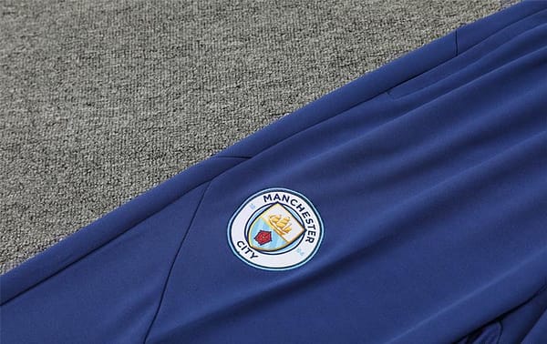 24/25 Manchester City Light Blue Half Zipper Jacket+Long Pants - Image 6