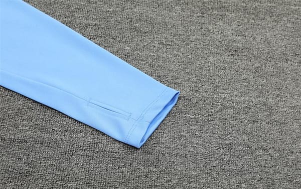 24/25 Manchester City Light Blue Half Zipper Jacket+Long Pants - Image 9