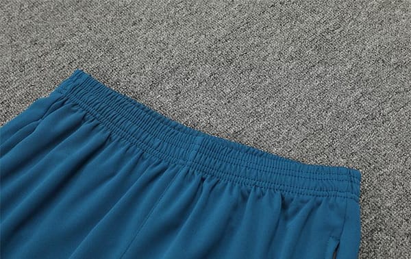 24/25 Olympique Marseille Blue Grid Half Zipper Jacket+Long Pants - Image 7
