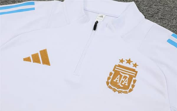 24/25 Argentina White Half Zipper Jacket+Long Pants - Image 12
