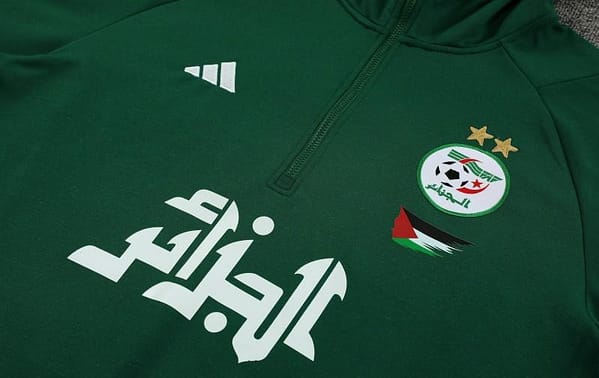 2024 Algeria Green Hoodie  Full Zipper Hoodie Jacket+Pants - Image 7
