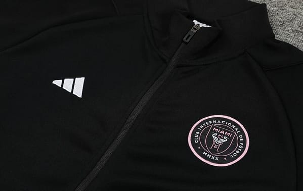 23/24 Inter Miami Black  Full Zipper Hoodie Jacket+Pants - Image 7