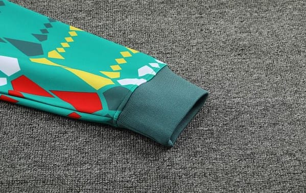 2024 Senegal Green Full Zipper Hoodie Jacket+Pants - Image 5