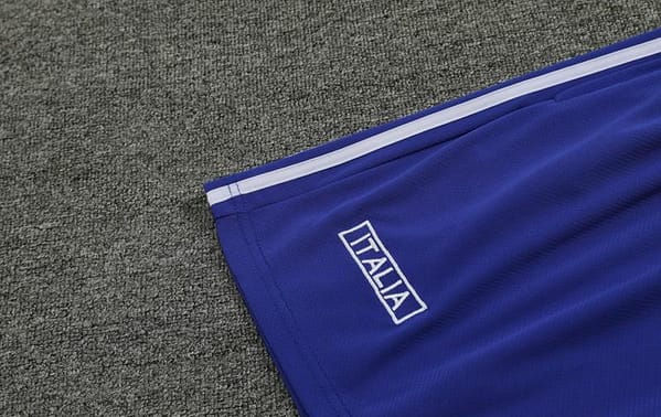 2024 Italy Blue Cotton Short Sleeve Jersey+Shorts - Image 6