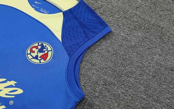 24/25 Club America Blue/Yellow Vest Jeresy+Shorts - Image 8